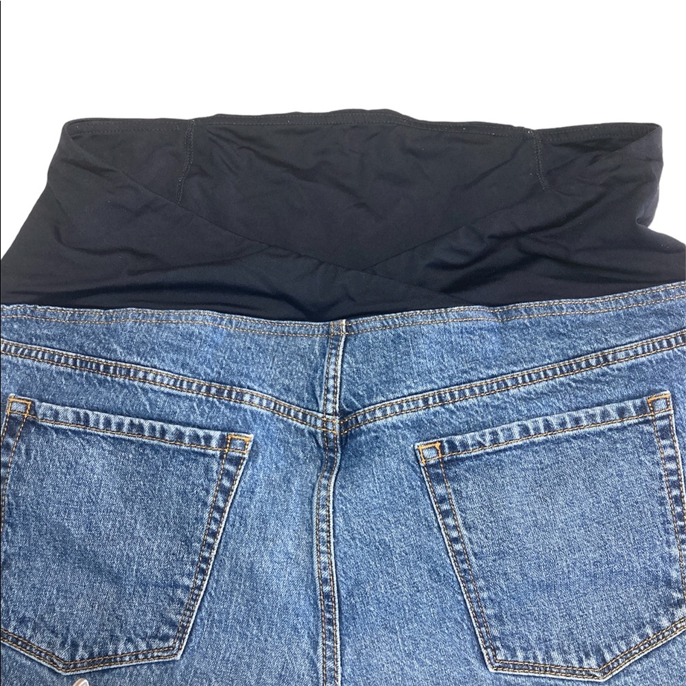 Isabel Maternity MIDI Denim short - Picture 3 of 4
